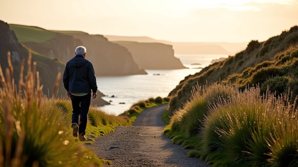 Dunmore East cliff path with coastal views and walking trail